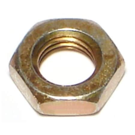 Midwest Fastener Lock Nut, M8-1.00, Steel, Class 8, Yellow Zinc, 12 PK 76066